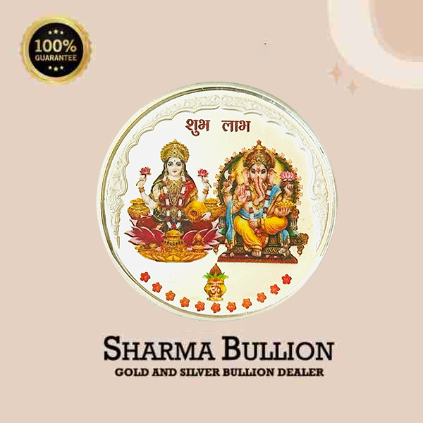 Silver Coin Laxmi Ganesh 10grams
