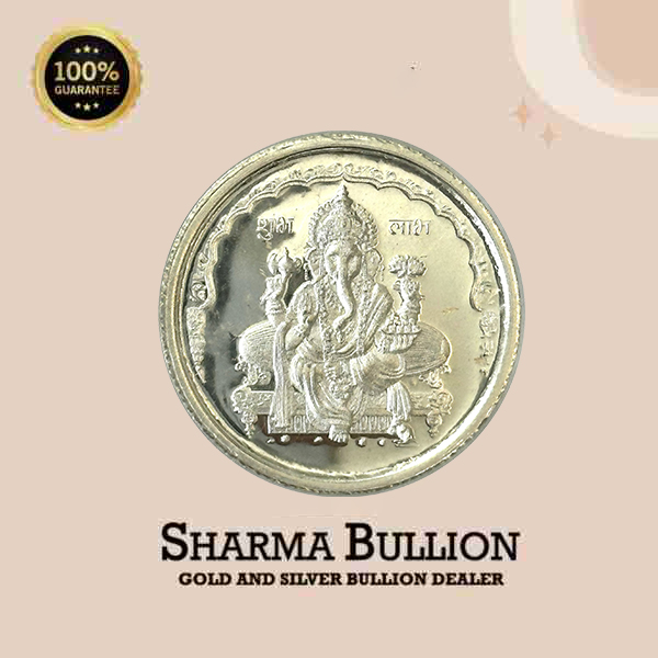 Silver Coin Ganesh Om 5grams