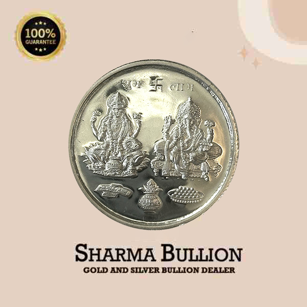 Silver Coin Laxmi Ganesh 5grams